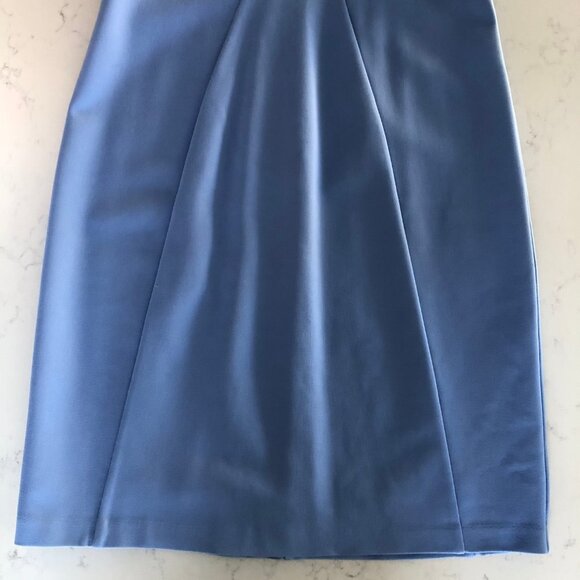 Brooks Brothers V Neck Sleeveless Lined Midi Dress Periwinkle Blue Sz 10 NWOT - Picture 6 of 16